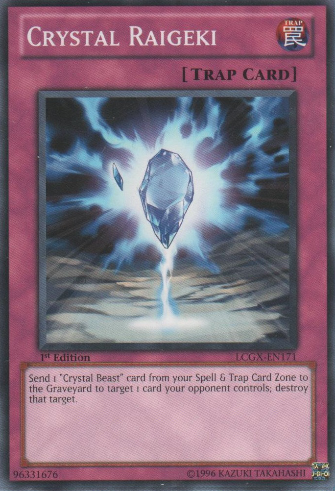 Crystal Raigeki [LCGX-EN171] Common | Odin's Place