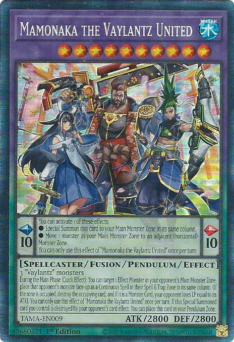Mamonaka the Vaylantz United [TAMA-EN009] Collector's Rare | Odin's Place