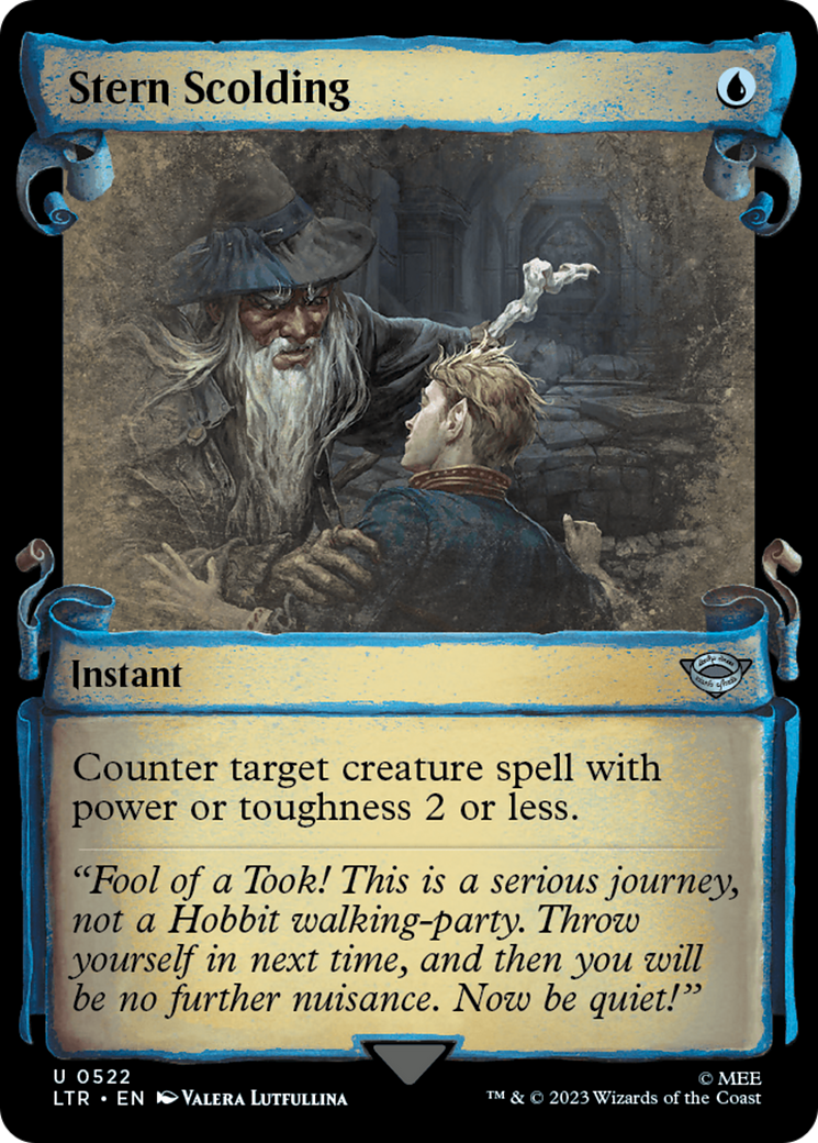 Stern Scolding [The Lord of the Rings: Tales of Middle-Earth Showcase Scrolls] | Odin's Place