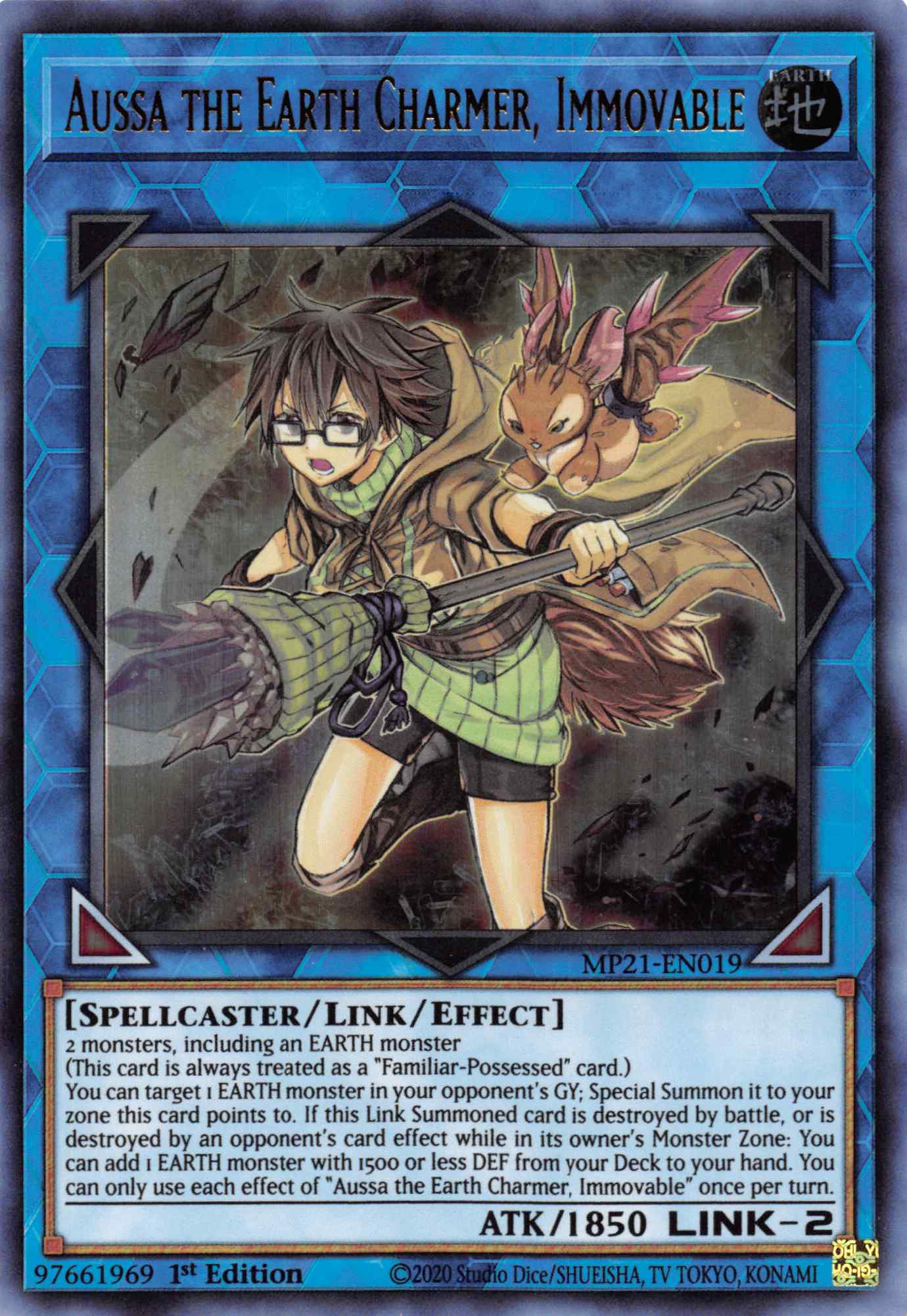 Aussa the Earth Charmer, Immovable [MP21-EN019] Ultra Rare | Odin's Place