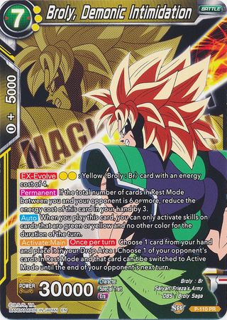 Broly, Demonic Intimidation (P-110) [Magnificent Collection Forsaken Warrior] | Odin's Place
