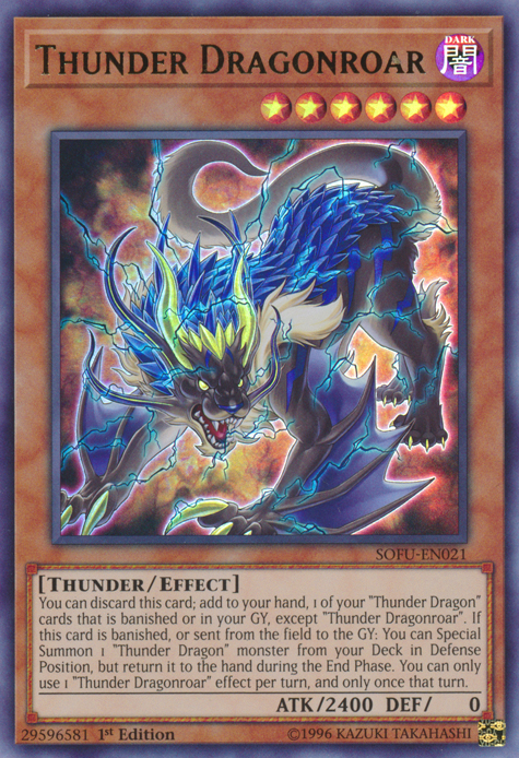 Thunder Dragonroar [SOFU-EN021] Ultra Rare | Odin's Place