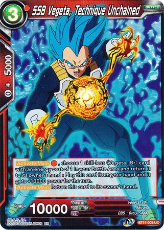 SSB Vegeta, Technique Unchained (BT11-009) [Vermilion Bloodline 2nd Edition] | Odin's Place