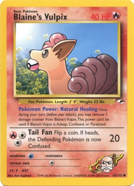 Blaine's Vulpix (65/132) [Gym Heroes Unlimited] | Odin's Place