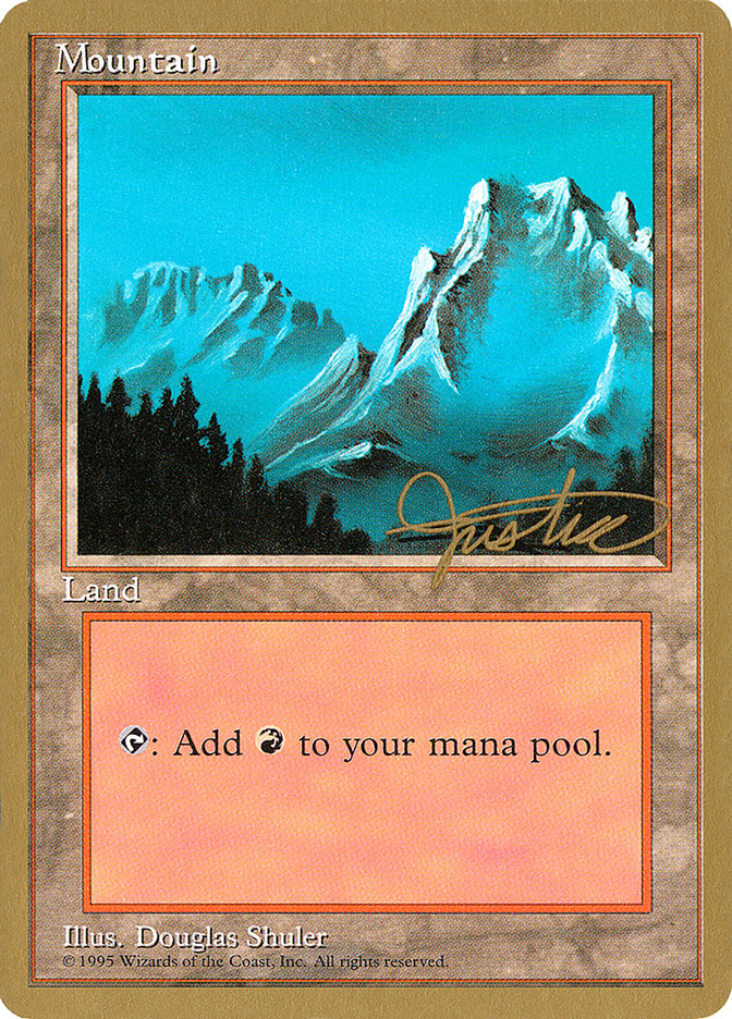 Mountain (mj374) (Mark Justice) [Pro Tour Collector Set] | Odin's Place