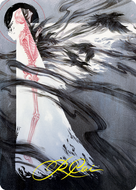 Tendrils of Agony Art Card (Gold-Stamped Signature) [Strixhaven: School of Mages Art Series] | Odin's Place