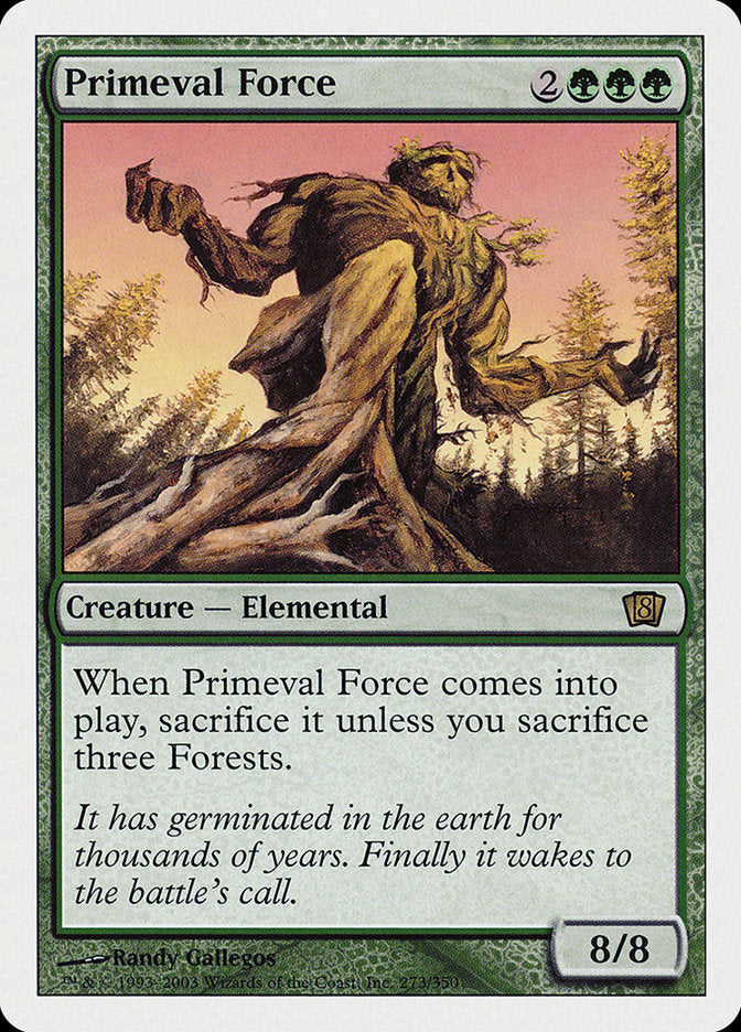 Primeval Force (8th Edition) [Oversize Cards] | Odin's Place