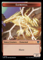 Spirit (0039) // Elemental (0025) Double-Sided Token [Commander Masters Tokens] | Odin's Place