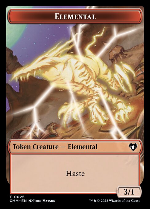 Eldrazi // Elemental (0025) Double-Sided Token [Commander Masters Tokens] | Odin's Place