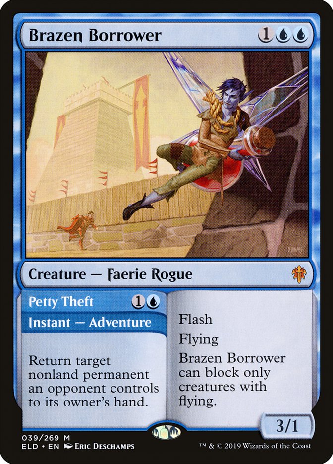 Brazen Borrower // Petty Theft [Throne of Eldraine] | Odin's Place