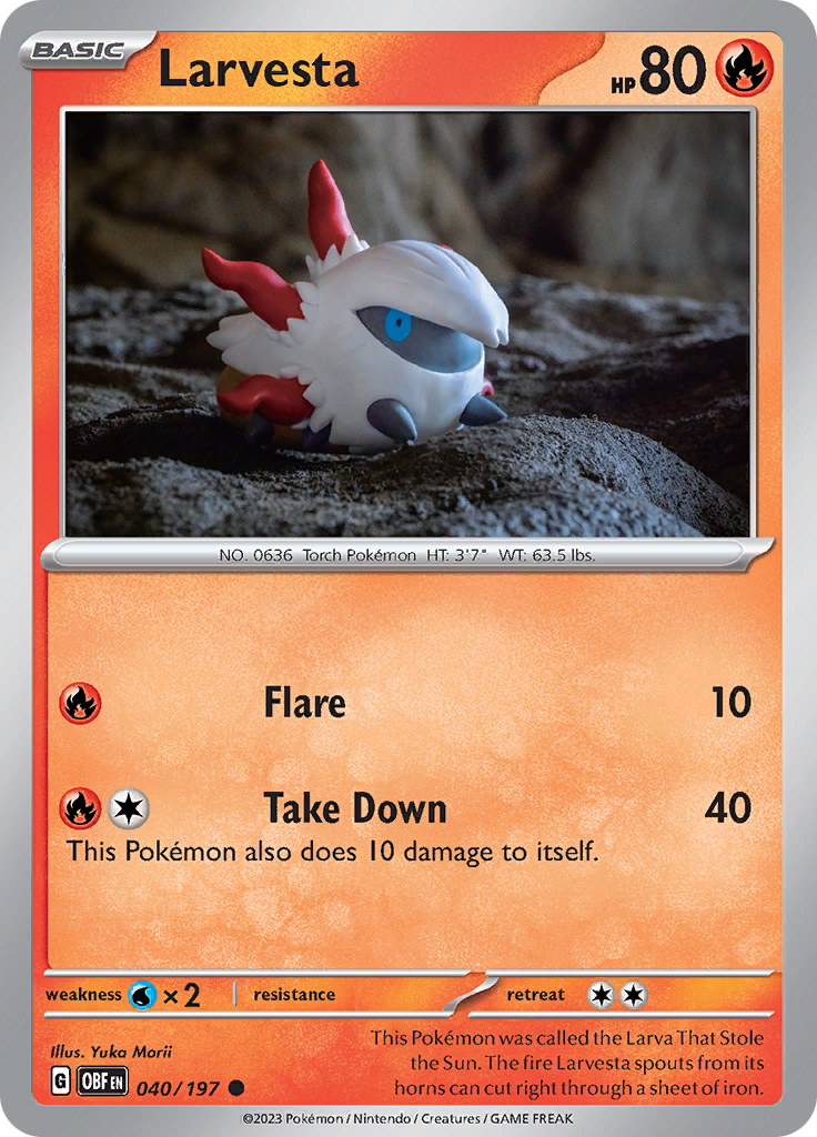 Larvesta (040/197) [Scarlet & Violet: Obsidian Flames] | Odin's Place