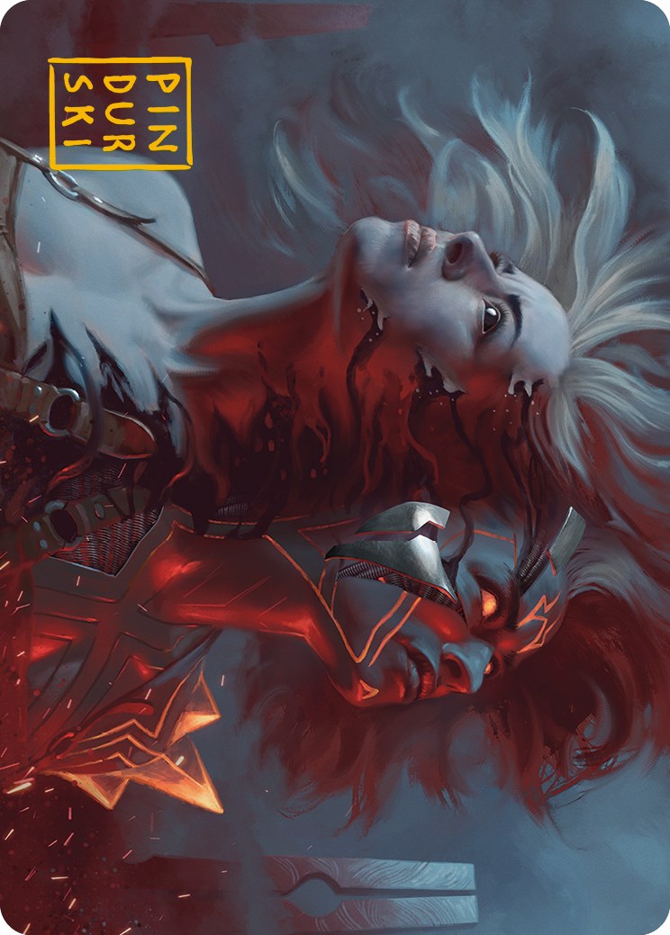 Thrill of Possibility Art Card (Gold-Stamped Signature) [Phyrexia: All Will Be One Art Series] | Odin's Place