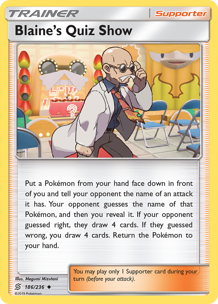 Blaine's Quiz Show (186/236) [Sun & Moon: Unified Minds] | Odin's Place