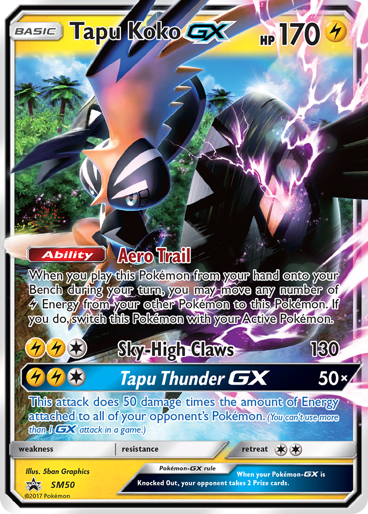 Tapu Koko GX (SM50) [Sun & Moon: Black Star Promos] | Odin's Place