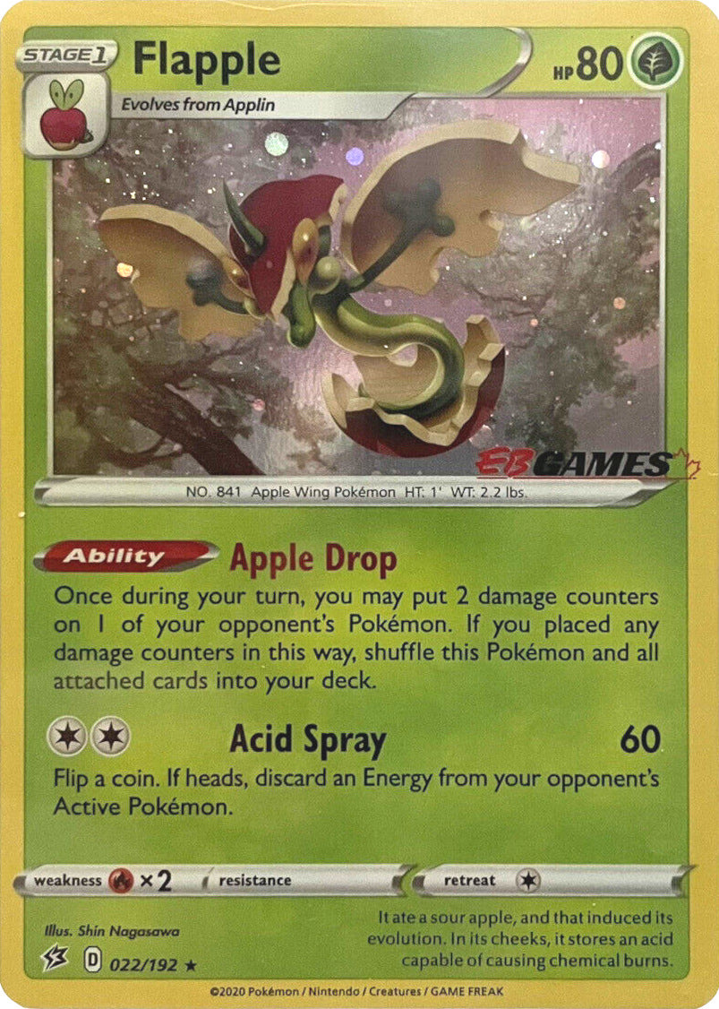 Flapple (022/192) (EB Games Exclusive) [Sword & Shield: Rebel Clash] | Odin's Place