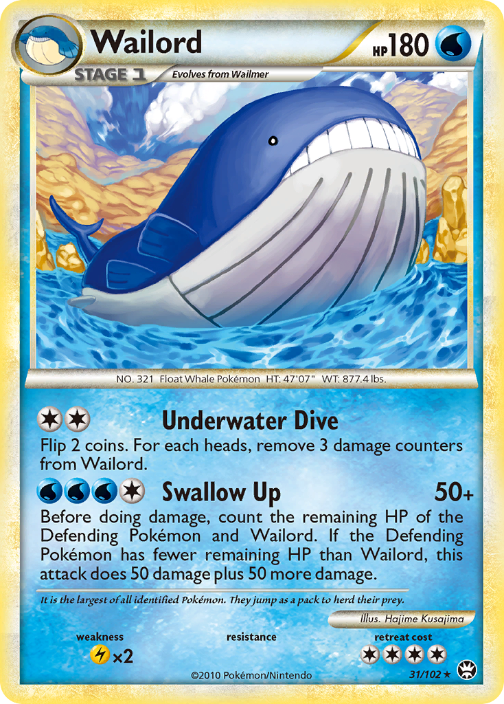 Wailord (31/102) [HeartGold & SoulSilver: Triumphant] | Odin's Place