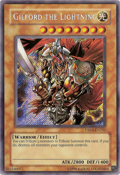 Gilford the Lightning [DR04-EN242] Secret Rare | Odin's Place
