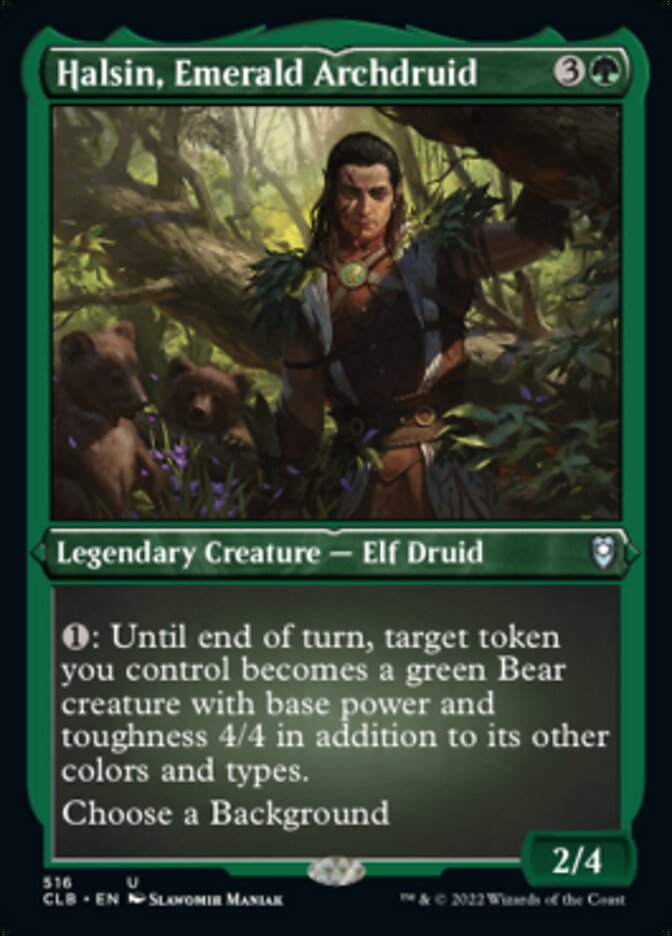 Halsin, Emerald Archdruid (Foil Etched) [Commander Legends: Battle for Baldur's Gate] | Odin's Place