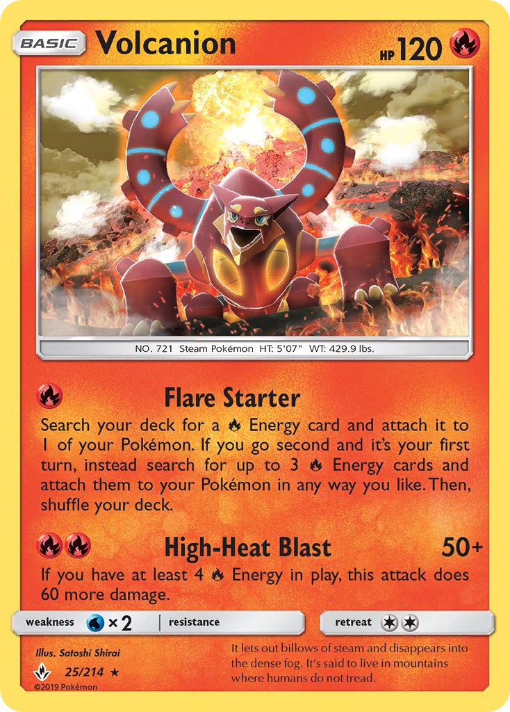 Volcanion (25/214) (Theme Deck Exclusive) [Sun & Moon: Unbroken Bonds] | Odin's Place