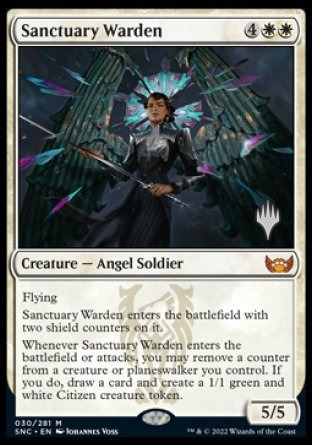 Sanctuary Warden (Promo Pack) [Streets of New Capenna Promos] | Odin's Place
