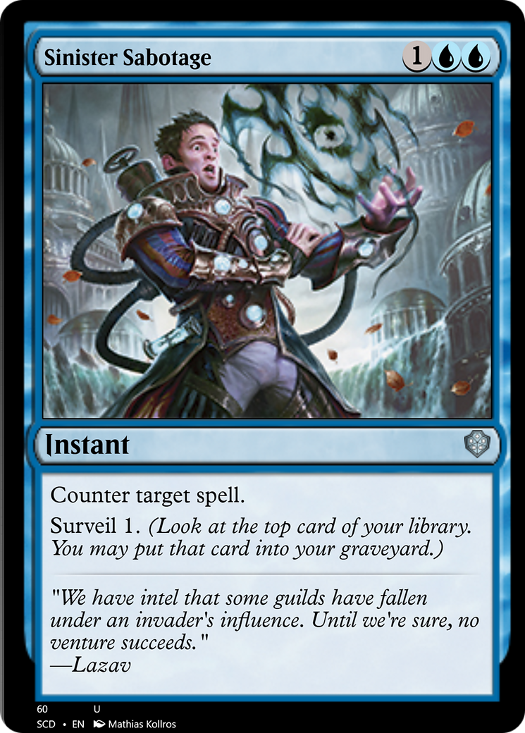 Sinister Sabotage [Starter Commander Decks] | Odin's Place