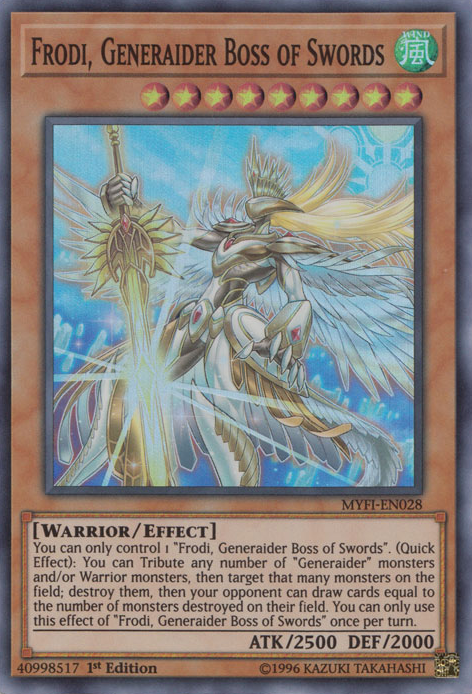 Frodi, Generaider Boss of Swords [MYFI-EN028] Super Rare | Odin's Place