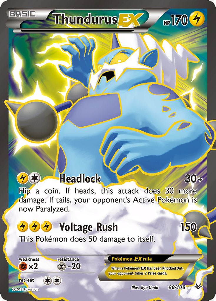 Thundurus EX (98/108) [XY: Roaring Skies] | Odin's Place