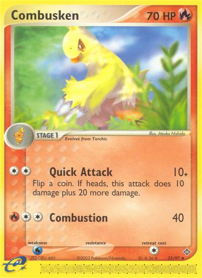 Combusken (25/97) [EX: Dragon] | Odin's Place