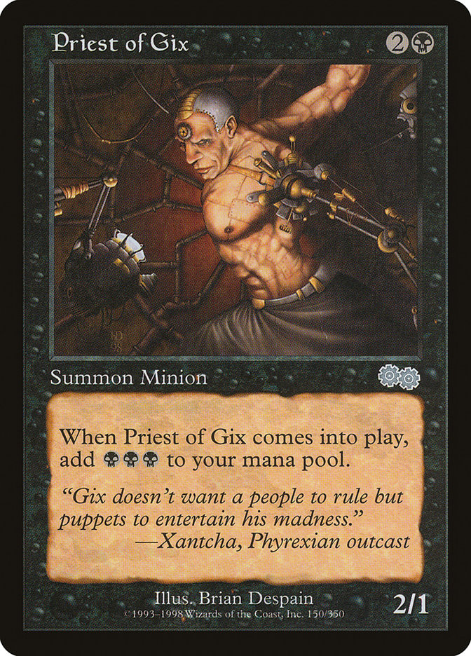 Priest of Gix (150) [Urza's Saga] | Odin's Place