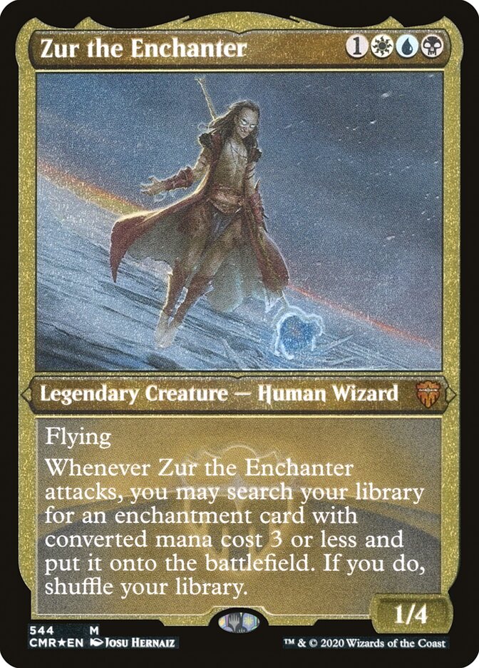 Zur the Enchanter (Etched) [Commander Legends] | Odin's Place