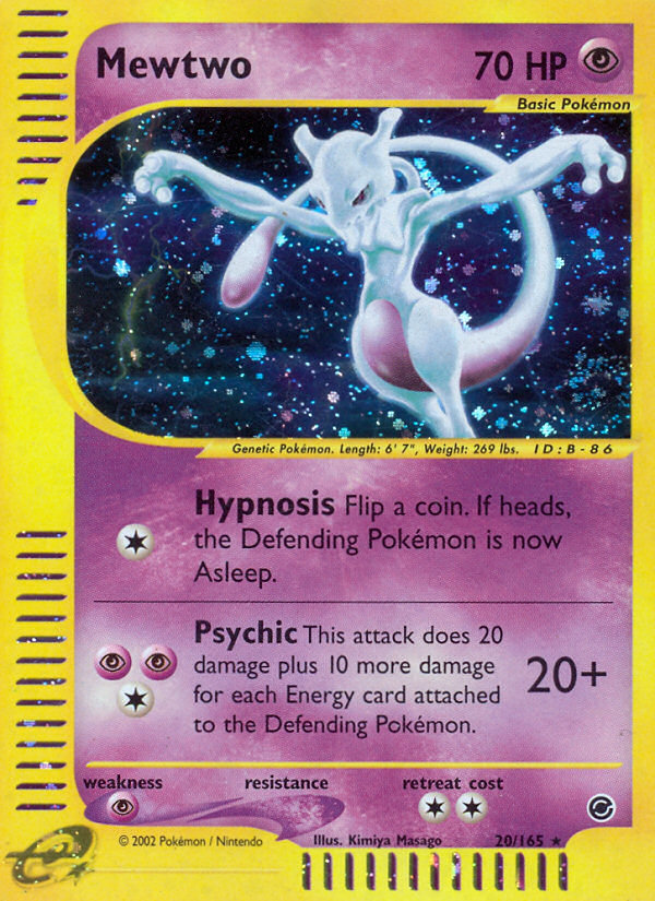 Mewtwo (20/165) [Expedition: Base Set] | Odin's Place