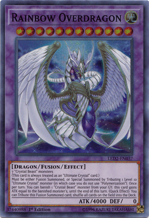 Rainbow Overdragon [LED2-EN037] Super Rare | Odin's Place