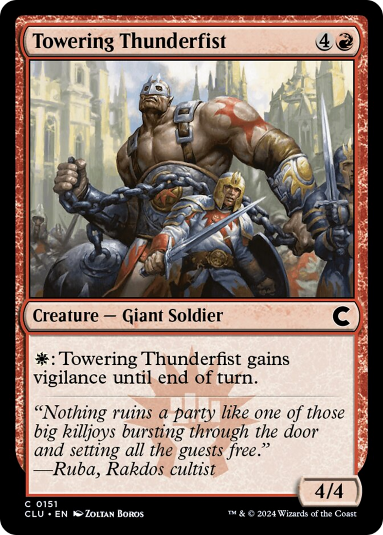 Towering Thunderfist [Ravnica: Clue Edition] | Odin's Place