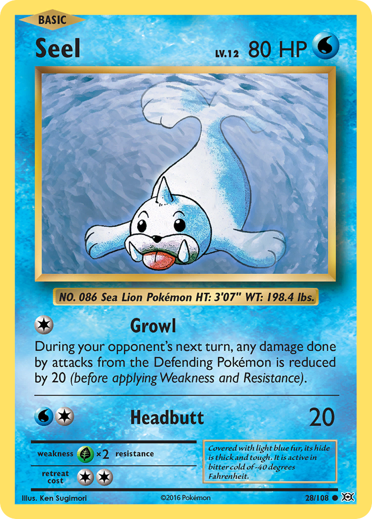 Seel (28/108) [XY: Evolutions] | Odin's Place