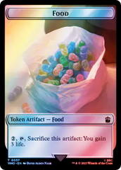 Alien Angel // Food (0057) Double-Sided Token (Surge Foil) [Doctor Who Tokens] | Odin's Place