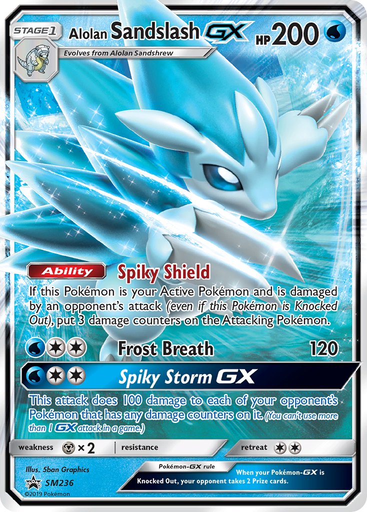 Alolan Sandslash GX (SM236) [Sun & Moon: Black Star Promos] | Odin's Place
