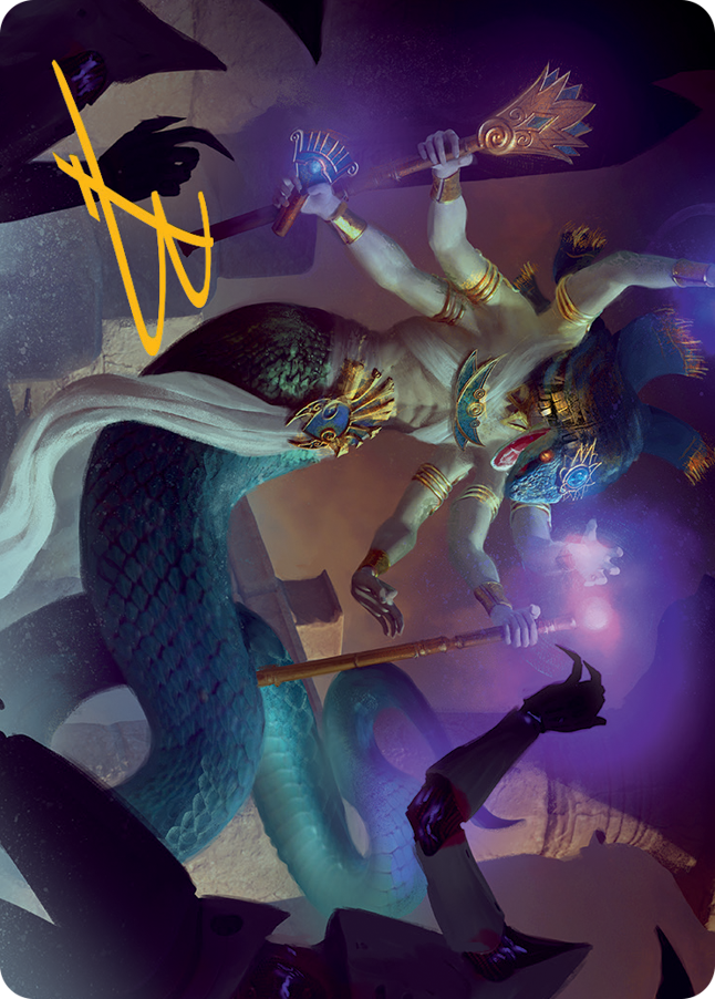 Imoti, Celebrant of Bounty Art Card (Gold-Stamped Signature) [March of the Machine Art Series] | Odin's Place