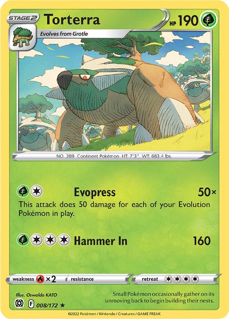 Torterra (008/172) (Theme Deck Exclusive) [Sword & Shield: Brilliant Stars] | Odin's Place