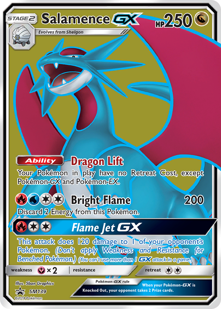Salamence GX (SM139) [Sun & Moon: Black Star Promos] | Odin's Place