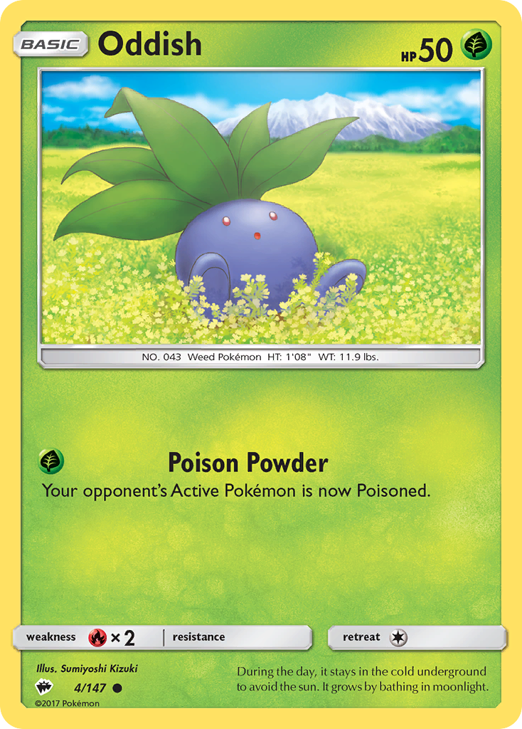 Oddish (4/147) [Sun & Moon: Burning Shadows] | Odin's Place