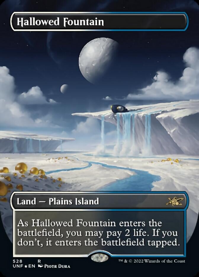 Hallowed Fountain (Borderless) (Galaxy Foil) [Unfinity] | Odin's Place