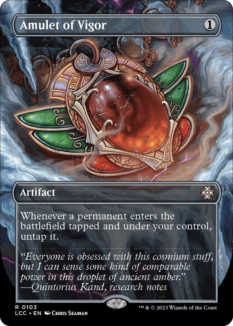 Amulet of Vigor (Borderless) [The Lost Caverns of Ixalan Commander] | Odin's Place