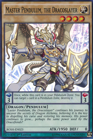 Master Pendulum, the Dracoslayer [BOSH-EN023] Super Rare | Odin's Place