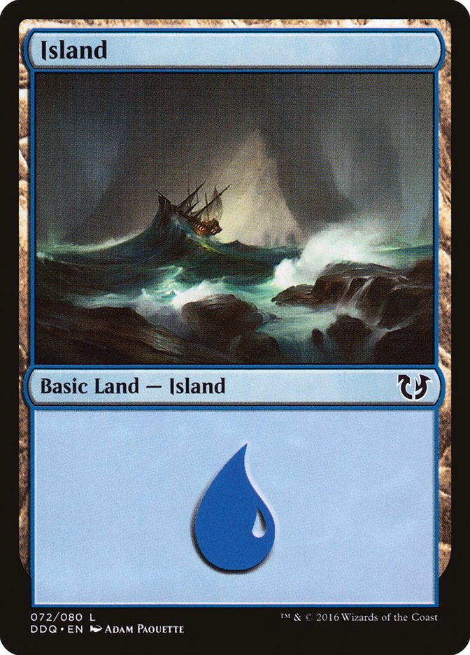 Island (72) [Duel Decks: Blessed vs. Cursed] | Odin's Place