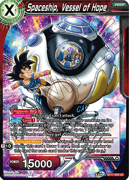 Spaceship, Vessel of Hope (BT17-003) [Ultimate Squad] | Odin's Place