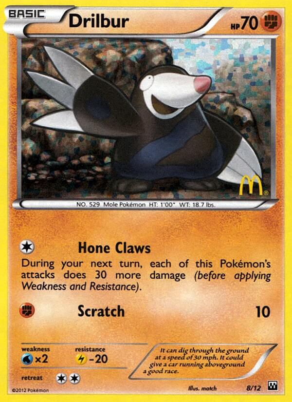 Drilbur (8/12) [McDonald's Promos: 2012 Collection] | Odin's Place