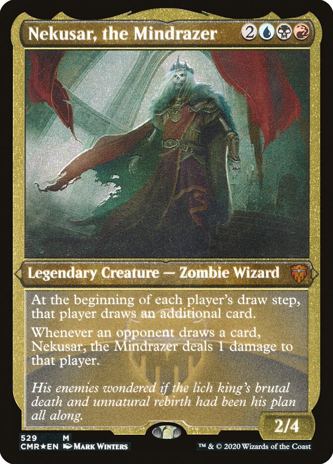 Nekusar, the Mindrazer (Etched) [Commander Legends] | Odin's Place