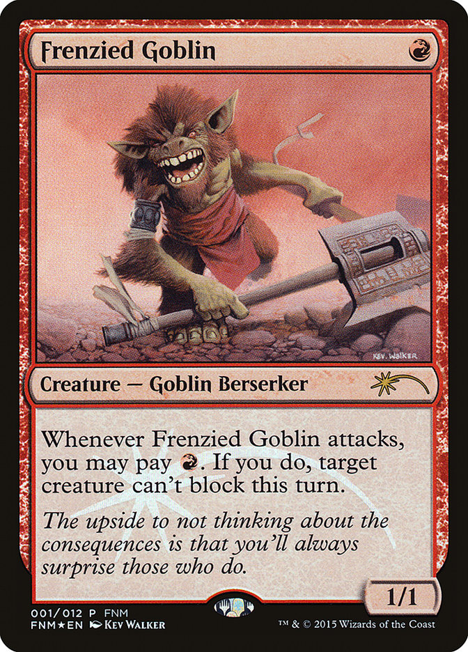 Frenzied Goblin (1) [Friday Night Magic 2015] | Odin's Place