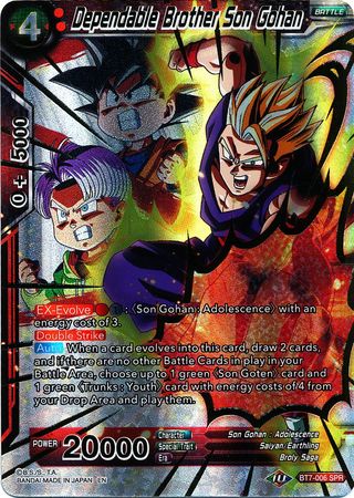 Dependable Brother Son Gohan (SPR) (BT7-006) [Assault of the Saiyans] | Odin's Place