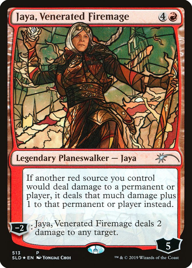 Jaya, Venerated Firemage (Stained Glass) [Secret Lair Drop Promos] | Odin's Place